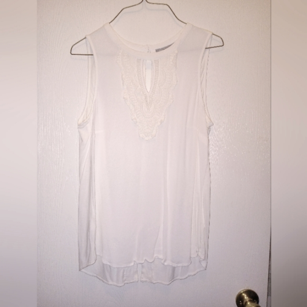 Beautiful blouse cotton lace detailing on front and back